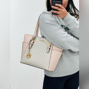 Michael kors large zip tote